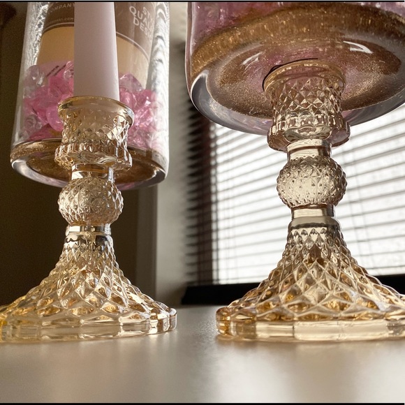 Candle Set- New Handmade Home Decor comes with New Candles + Holders - Picture 3 of 9